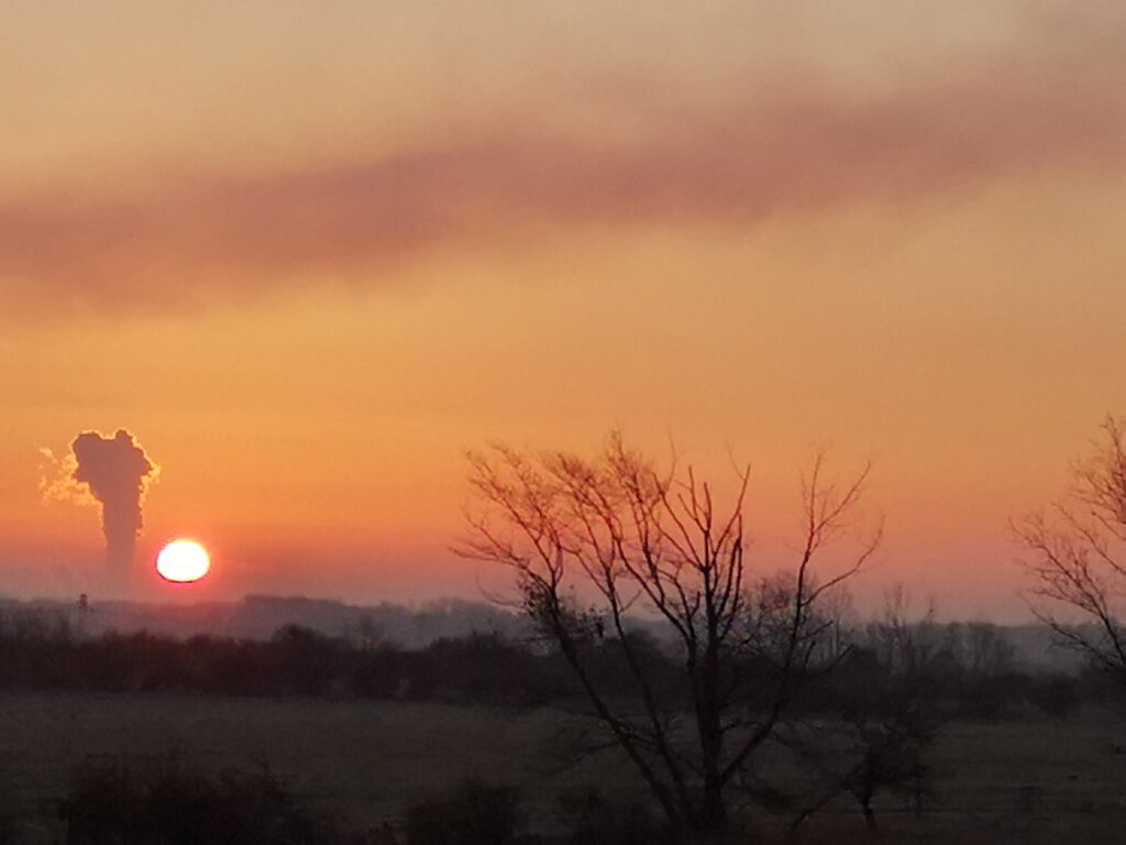 Sonnenaufgang – auf Arbeit